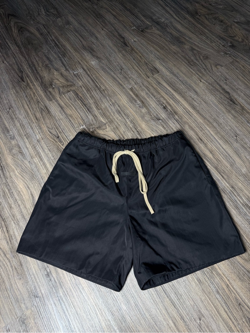 Men's Black Athletic  ESSENTIALS  Shorts with Contrast Drawstring